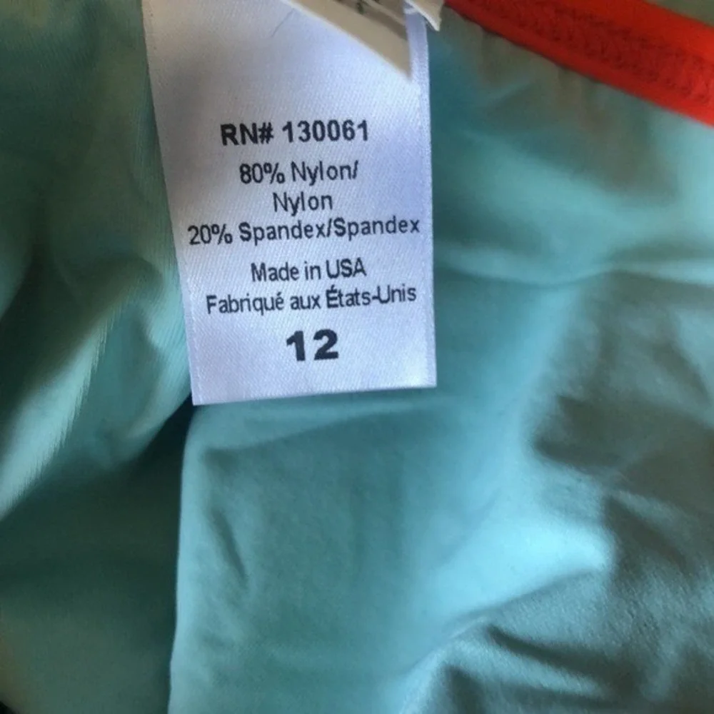 L*Space Women Blue Orange Kira Cutout Twist Back Bitsy Cut One Piece Swimsuit 12 - Picture 9 of 9